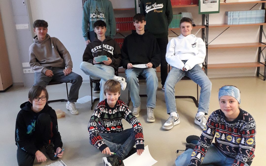 „Gefangen in der Schlossbibliothek“