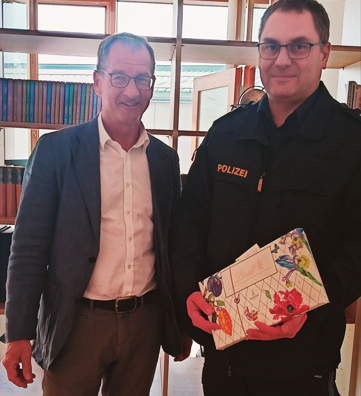 Herzlicher Dank an PHK Volker Kufner