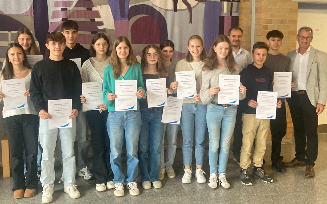 Schulwegbegleiter erhalten ihr Zertifikat