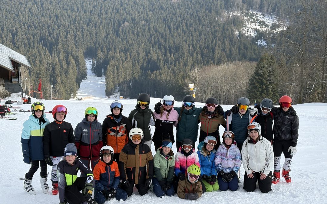 Gymnasium glänzt in Ski Alpin